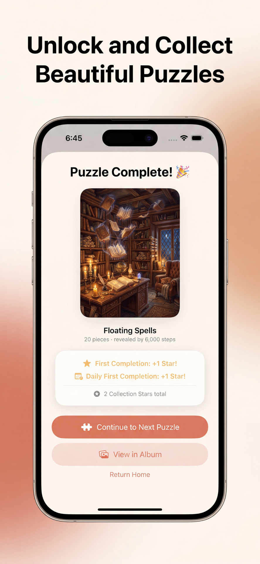 Unlock beautiful puzzles